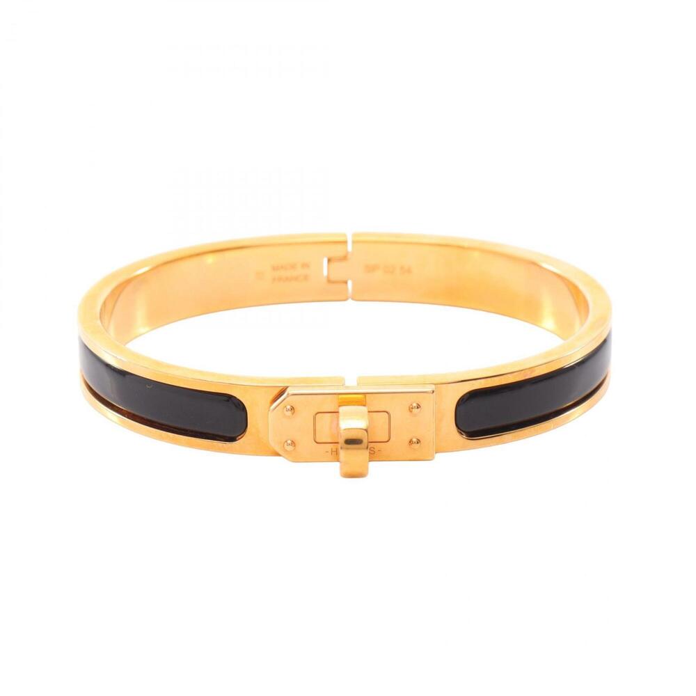 HERMES Black Charm Bracelet